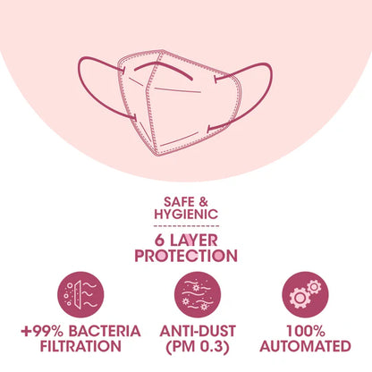 Romsons Kare N95 EARLOOP Respirator Face Mask (GS-6103)