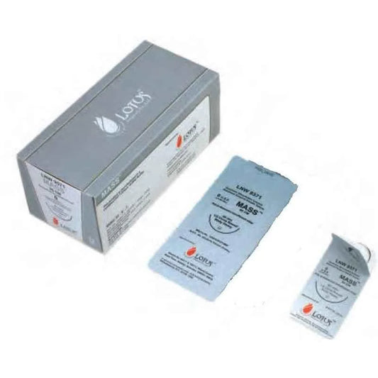 Lotus Mass Suture -PDS Type- USP 0-90 cm-1/2 Circle Round Bodied,Heavy 40 mm Needle - LNW9371 - 12 Pcs