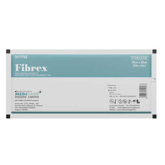 Medicare	Fibrex Non-Woven Adhesive Dressing With Non Adherent Pad(30cm X 10cm)