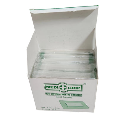 Buy Non-woven Adhesive Island Dressing 5CM x 5CM Online