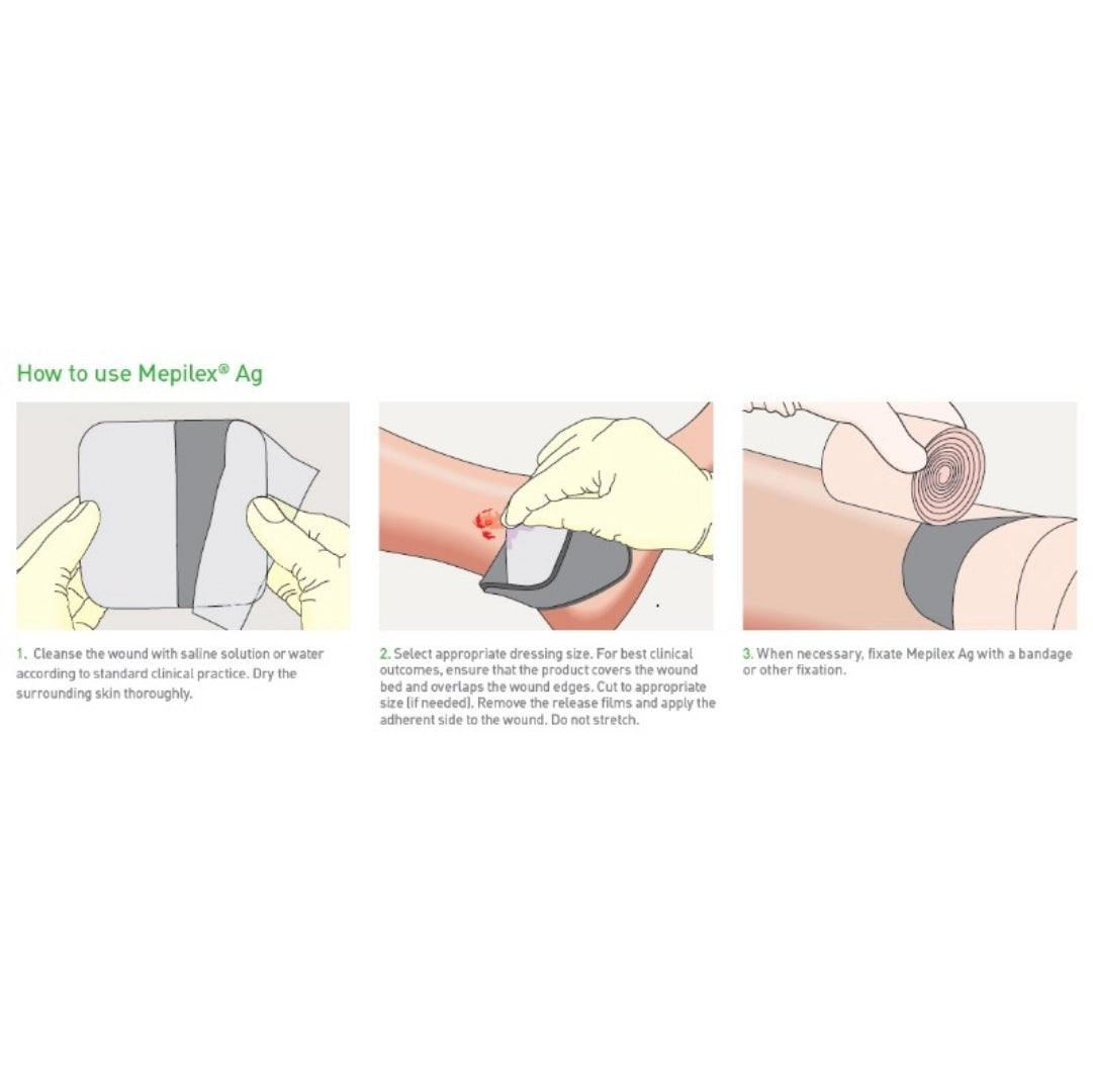 Mepilex Ag Dressing (10cm x 20cm)