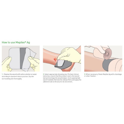 Mepilex Ag Dressing (10cm x 20cm)