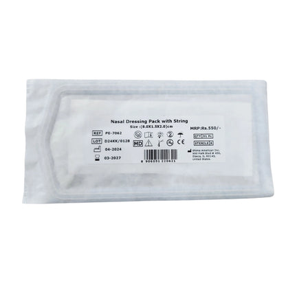 Nasal Dressing Pack With String (8CM*1.5CM)