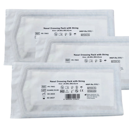Nasal Dressing Pack With String (8CM*1.5CM)