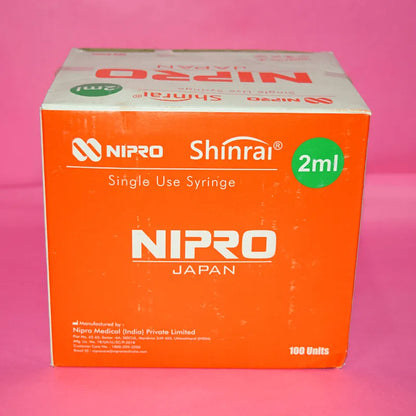 Buy Nipro Syringe 2ml with Needle Online for Medical Use