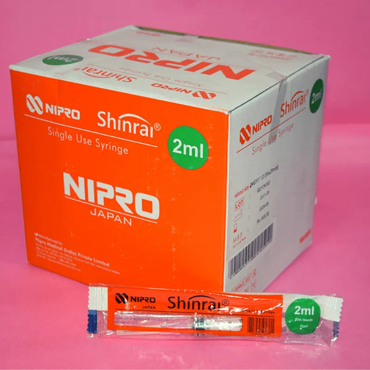 Buy Nipro Syringe 2ml with Needle Online for Medical Use