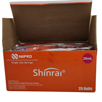 Buy Nipro Syringe 20ml with Needle Online for Medical Use