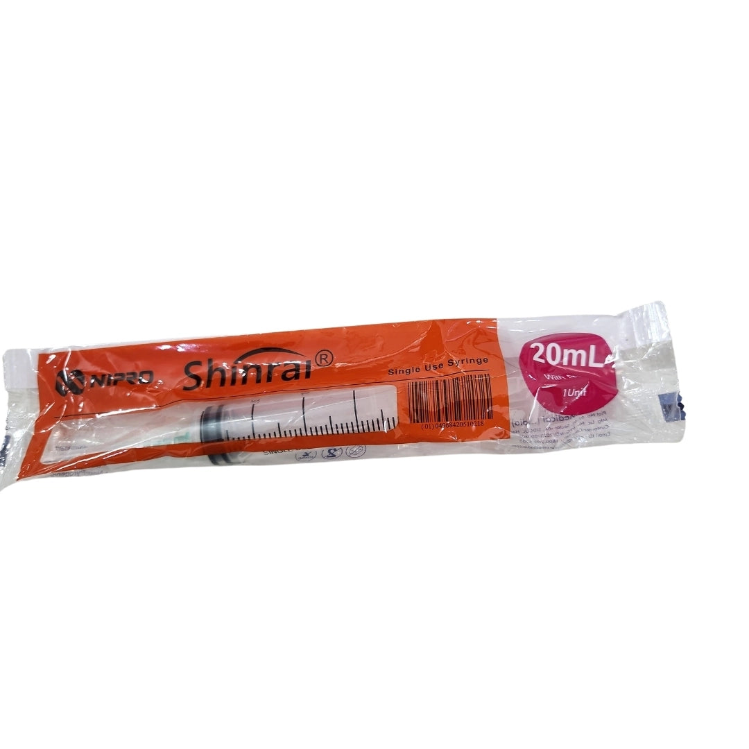 Buy Nipro Syringe 20ml with Needle Online for Medical Use