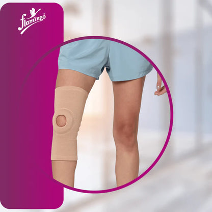 Flamingo Open Patella Knee Cap  ( Beige )