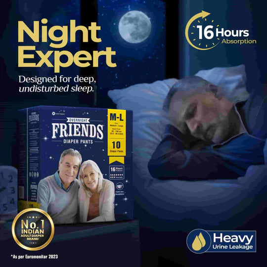 Buy Overnight Diaper Pants M-L for a Comfortable Night's Sleep