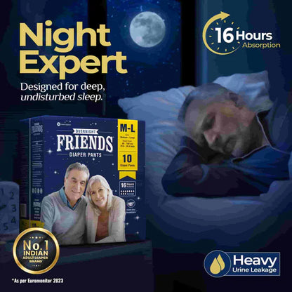 Buy Overnight Diaper Pants M-L for a Comfortable Night's Sleep