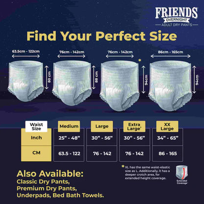 Buy Overnight Diaper Pants M-L for a Comfortable Night's Sleep