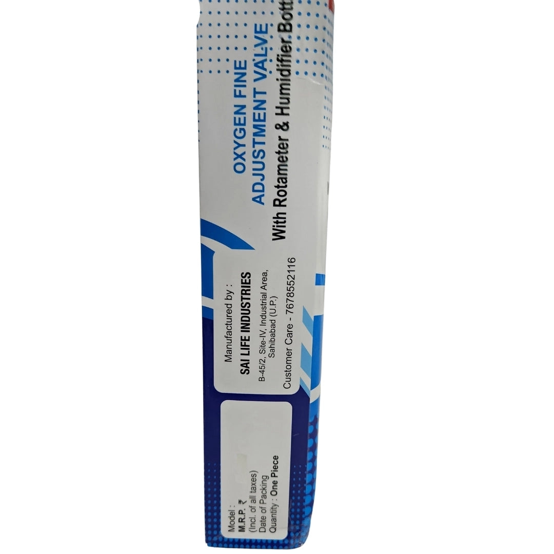 Buy Oxygen Flow Meter with Humidifier Bottle for Medical Use