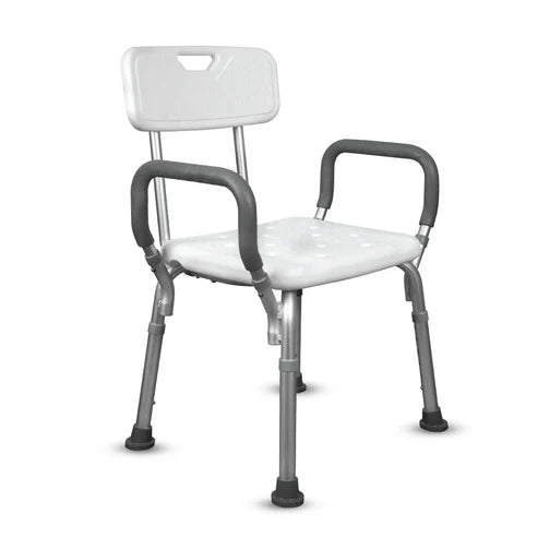 Vissco Comfort Shower Chair – PC 0980 | With Back & Armrest, Adjustable Height