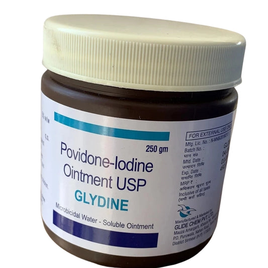 Buy Povidone-Iodine Ointment USP GLYDINE 250 gm Online