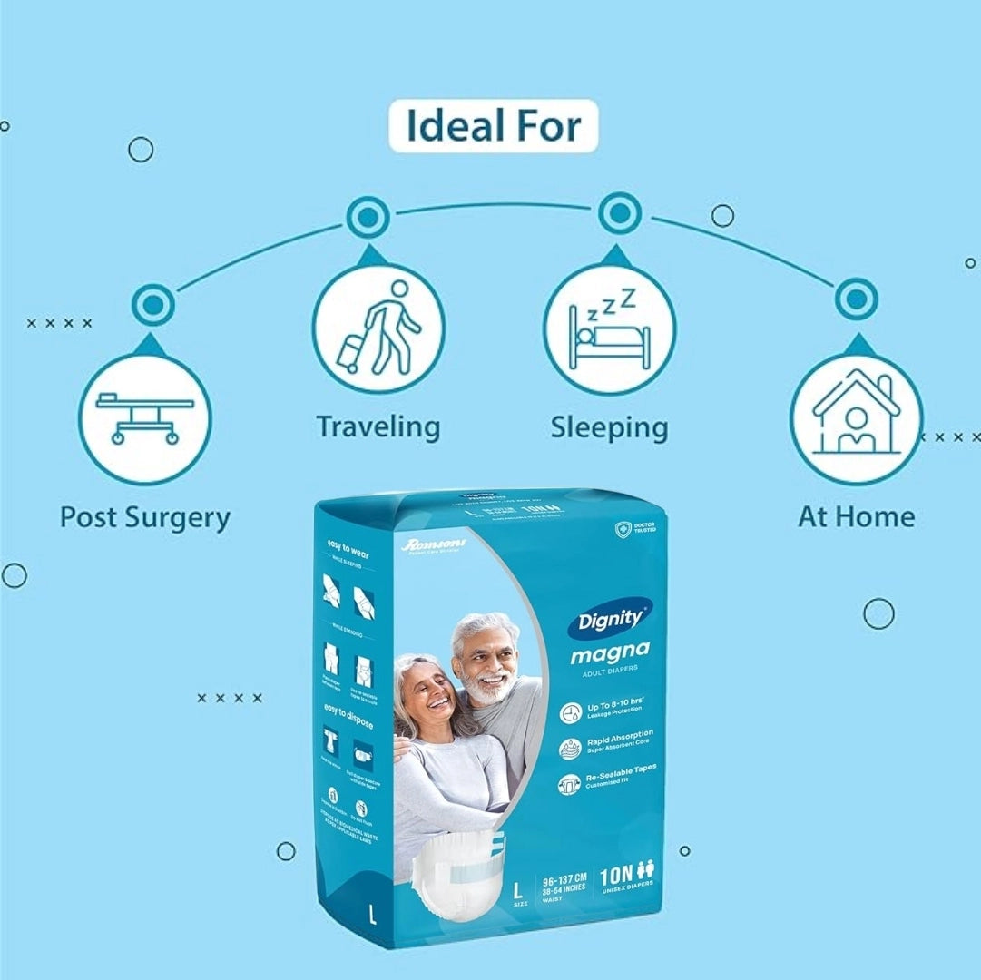 Buy Large Adult Diapers 10s for Comfort and Confidence