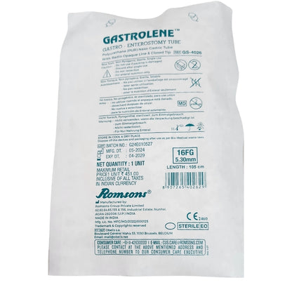 Buy Gastrolene PUR & Polyurethane Feeding Tube Online