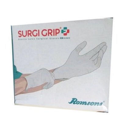 Surgi Grip Sterile Latex Powdered Surgical Gloves (6.5 size)