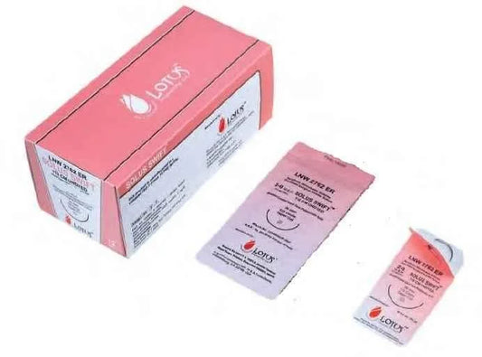 Lotus Solus 910 Swift Suture -Vicryl Rapid Type- USP 0-110 cm-1/2 Circle Taper Cut 36 mm Needle - LNW2763 - 12 Pcs