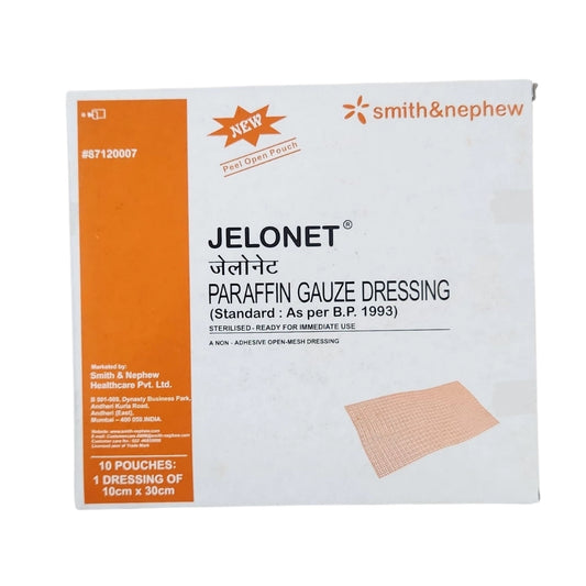 Buy Jelonet Paraffin Gauze Dressing - 10cm*30cm | Smith and Nephew