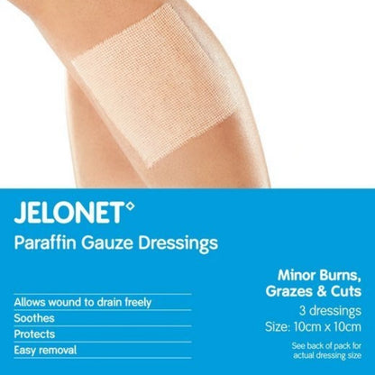 Buy Jelonet Paraffin Gauze Dressing - 10cm*10cm | Smith and Nephew