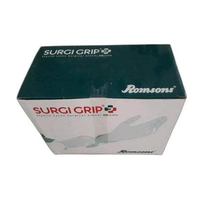 Surgi Grip Sterile Latex Powdered Surgical Gloves (7.5 size)