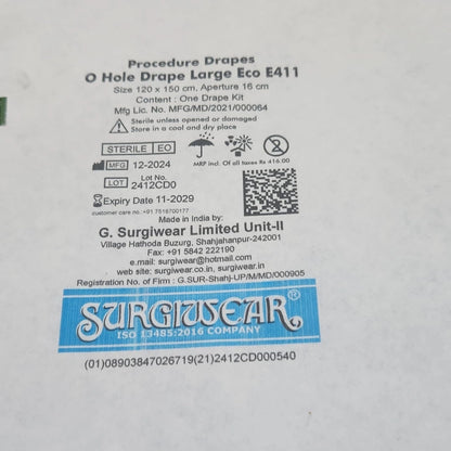 Buy Large Eco O Hole Drape for Surgical Procedures