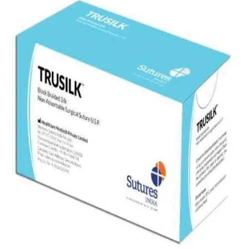 Sutures India Trusilk USP 3-0, Needleless, 2 X 75cm Length S 212