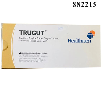 Sutures India Trugut Chromic Catgut Sutures USP 1, Needleless - S 2215