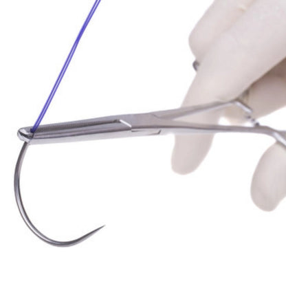 Sutures India Trulon USP 2-0, 1/2 Circle Reverse Cutting SN 3303