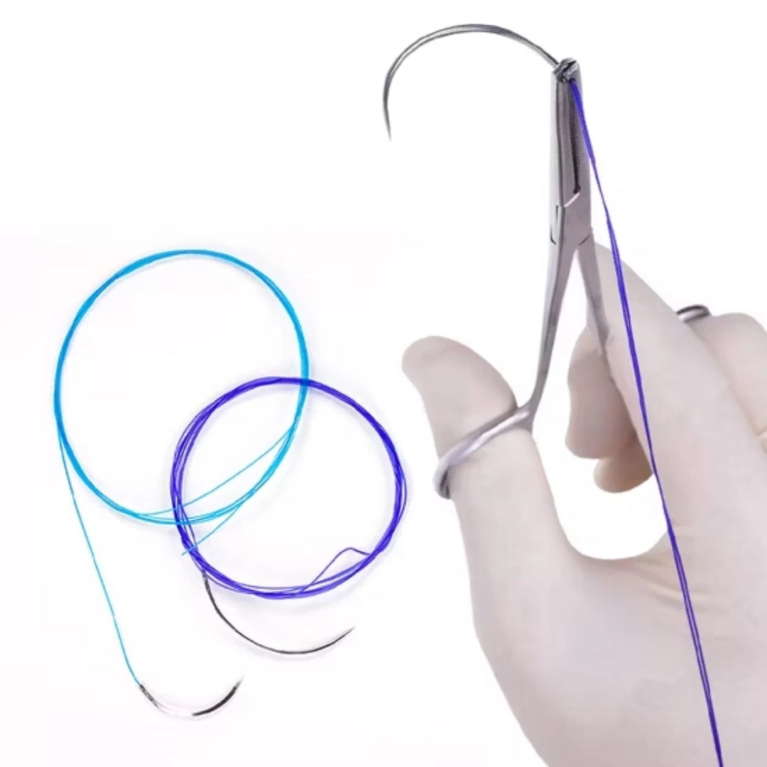 Sutures India Trulon USP 2-0, 1/2 Circle Reverse Cutting SN 3303