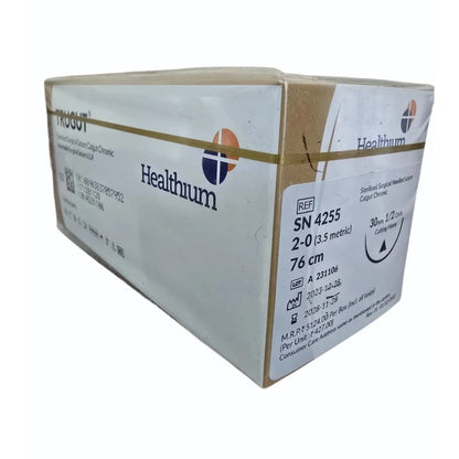 Sutures India Trugut Chromic Catgut USP 2-0, 1/2 Circle Cutting Heavy - SN 4255 -12 Foils