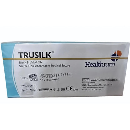 Sutures India Trusilk USP 4, 1/2 Circle Round Body SN 5061PCM