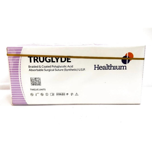 Sutures India Truglyde USP 4-0, 3/8 Circle Reverse Cutting - SN 2494