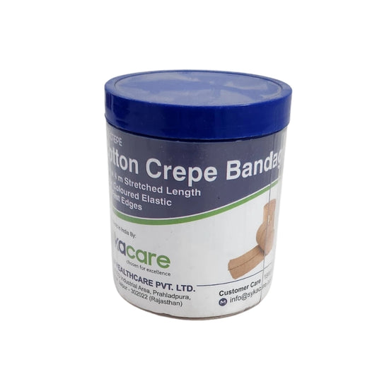 Syka Care Cotton Crepe Bandage – Flexible, Supportive, and Comfortable for Medical Use