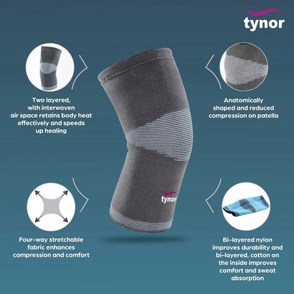 Tynor Bilayered Comfeel Knee Caps (XL)