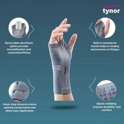 Tynor Elastic Wrist Splint Left (Large)