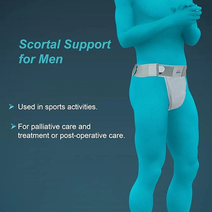 Tynor Scrotal Support - Size L (40-46 Inches | 100-115 cm) | Comfortable & Adjustable Groin Support ( I-59 )