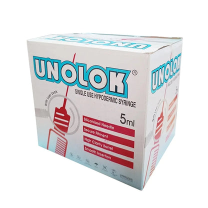 Unolok Syringe 5 ML 100 Pcs Box