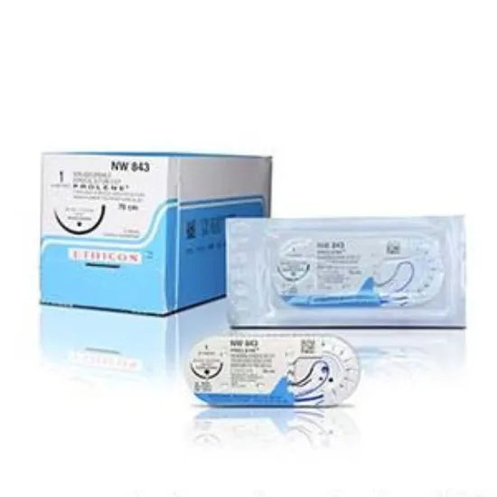 Ethicon Prolene Sutures USP 0, 1/2 Circle Round Body - NW833