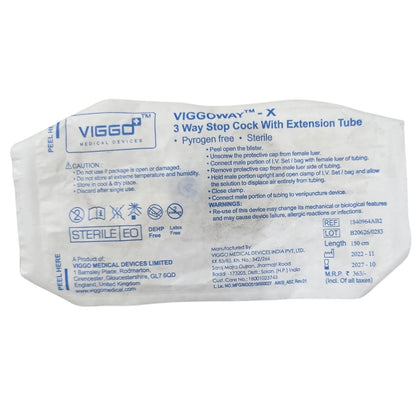Viggo 3 Way Stop Cock With Extension Tube 150 CM | Shop Online