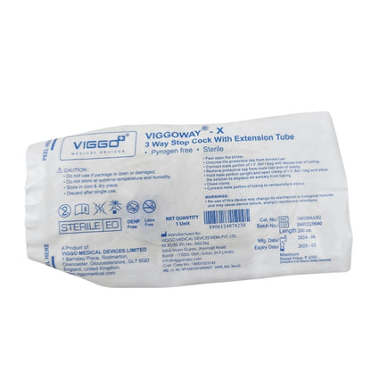 Buy Viggo 3 Way Stop Cock with Extension Tube - Best Price online!
