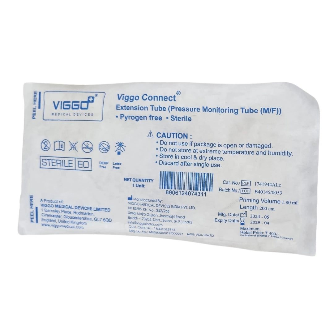 Shop Viggo Connect Pressure Monitoring Tube, PMO Line | Order Now