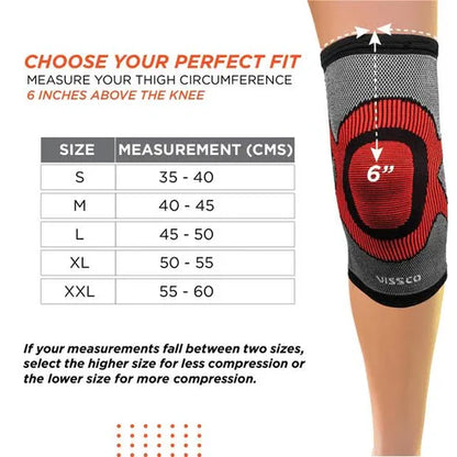 Vissco 3D Knee Cap PC 2704 – Compression Support for Knee Pain