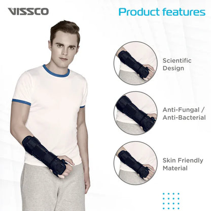 Vissco Long Forearm Brace (PC 0646) – Universal Size | Orthopaedic Wrist & Elbow Support for Injury Recovery
