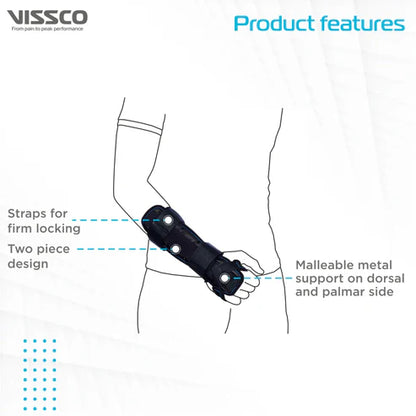 Vissco Long Forearm Brace (PC 0646) – Universal Size | Orthopaedic Wrist & Elbow Support for Injury Recovery