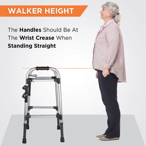 Vissco Max Walker PC 2901 – Height Adjustable Foldable Walker