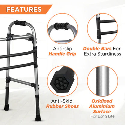 Vissco Max Walker PC 2901 – Height Adjustable Foldable Walker