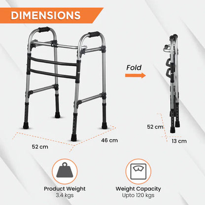 Vissco Max Walker PC 2901 – Height Adjustable Foldable Walker