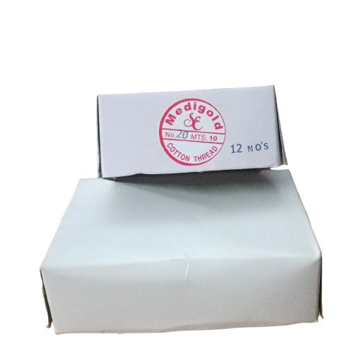 Medcheck Cotton Thread ( 10Mtr ) Pack of 12